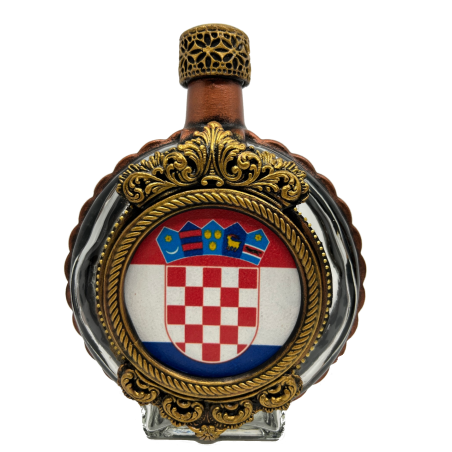 Croatian Decorative Glass Bottle
