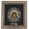 Sv Bogorodica, Srma and Painted Religious artwork framed size 1