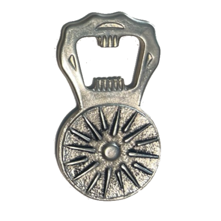 Alexander The Great and Sun of Kutlesh bottle opener silver