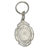 Sv Bogorodica i Isus silver round keyring