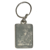 Sv Bogorodica i Isus silver square keyring