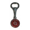 Sun of Kutlesh and Alexander the Great silver and red bottle opener