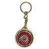 Sun of Kutlesh and Alexander the great red and gold keyring