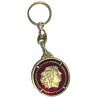 Sun of Kutlesh and Alexander the great red and gold keyring