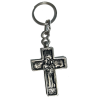 Cross silver keyring